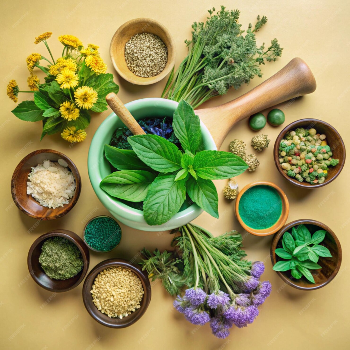 bowl-herbs-flowers-with-bunch-flowers-it_1143726-16661
