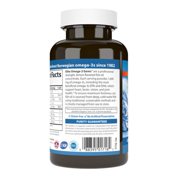 Elite Omega 3 Gems 120 softgels - Image 3