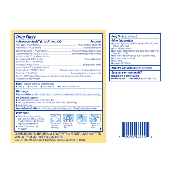ColdCalm® Kids Liquid Doses - Image 3