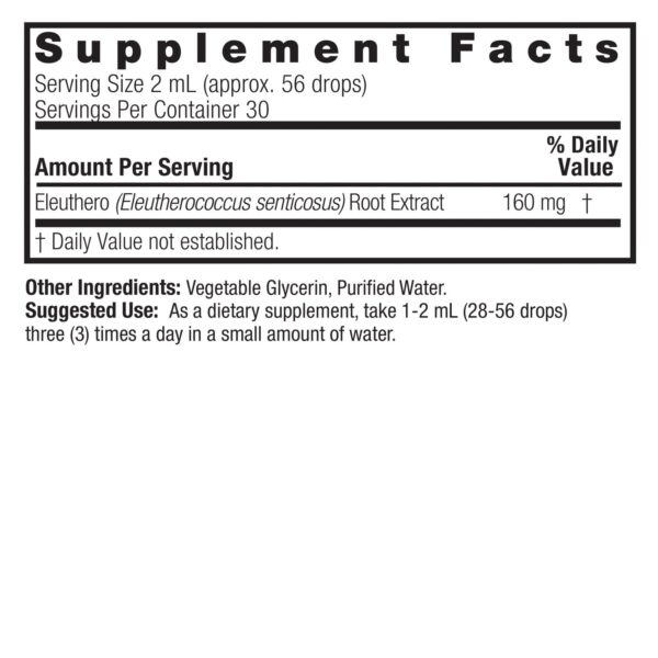 Eleuthero Root 2oz Alcohol Free - Image 2