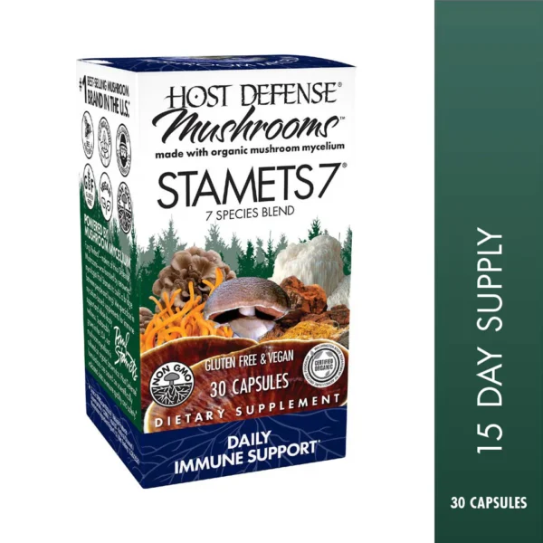Stamets 7 Capsules 60 Veg Caps - Image 3
