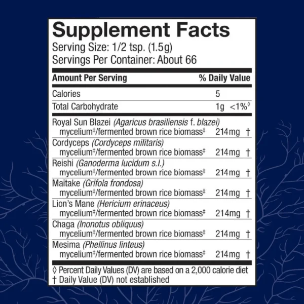 Organic Stamets 7 Powder 100g - Image 2