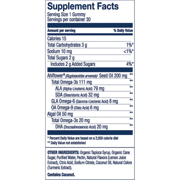 Vegan Omega 3 Adult Lemonade 60ct - Image 4