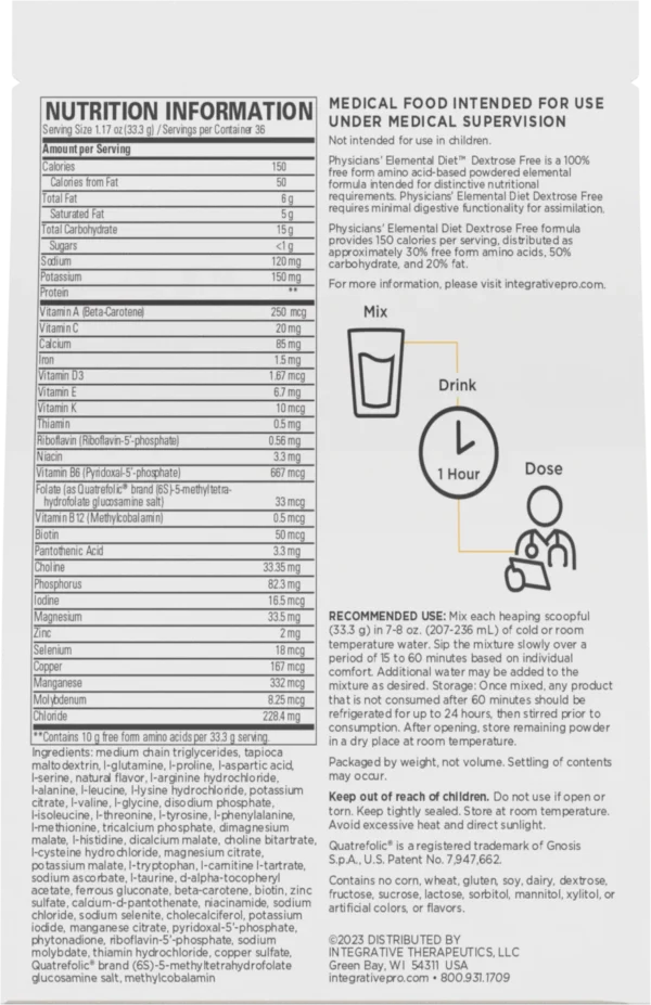 Physicians Elemental Diet Powder - Image 2