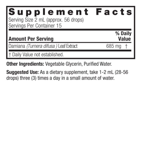 DAMIANA LEAF 1OZ ALCOHOL - Image 2