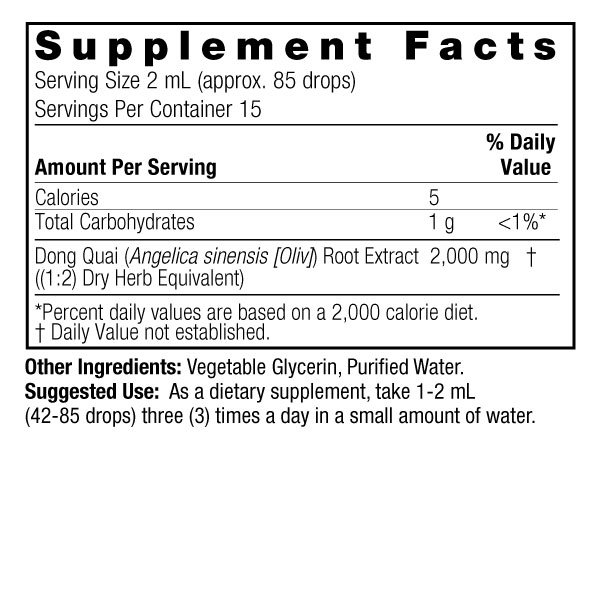Dong Quai 1oz Alcohol Free - Image 2